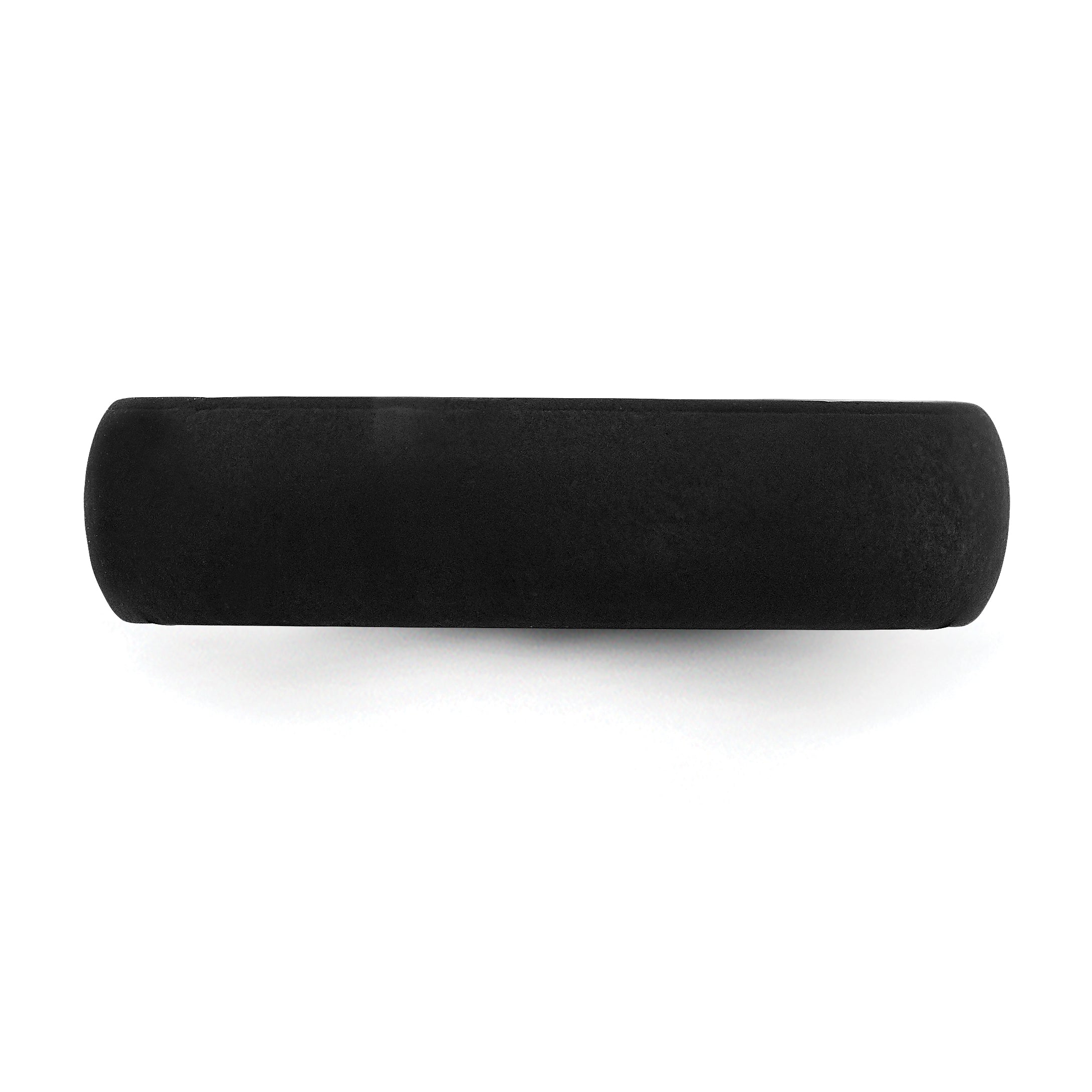 Silicone Black 5.7mm Domed Band Size 5