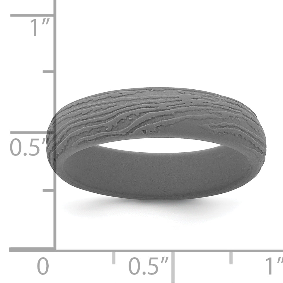 Silicone Gray 5.70m Wood Grain Pattern Band