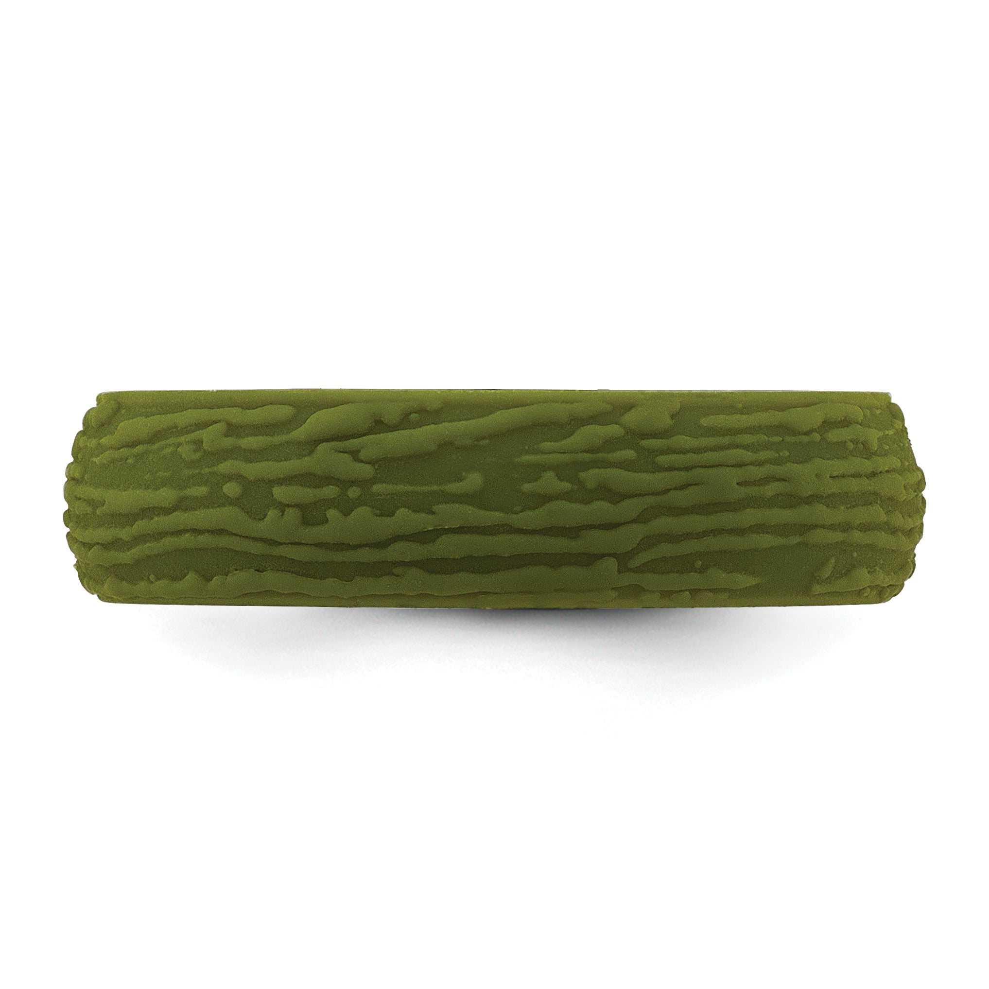 Silicone Olive Green 5.70mm Wood Grain Pattern Band