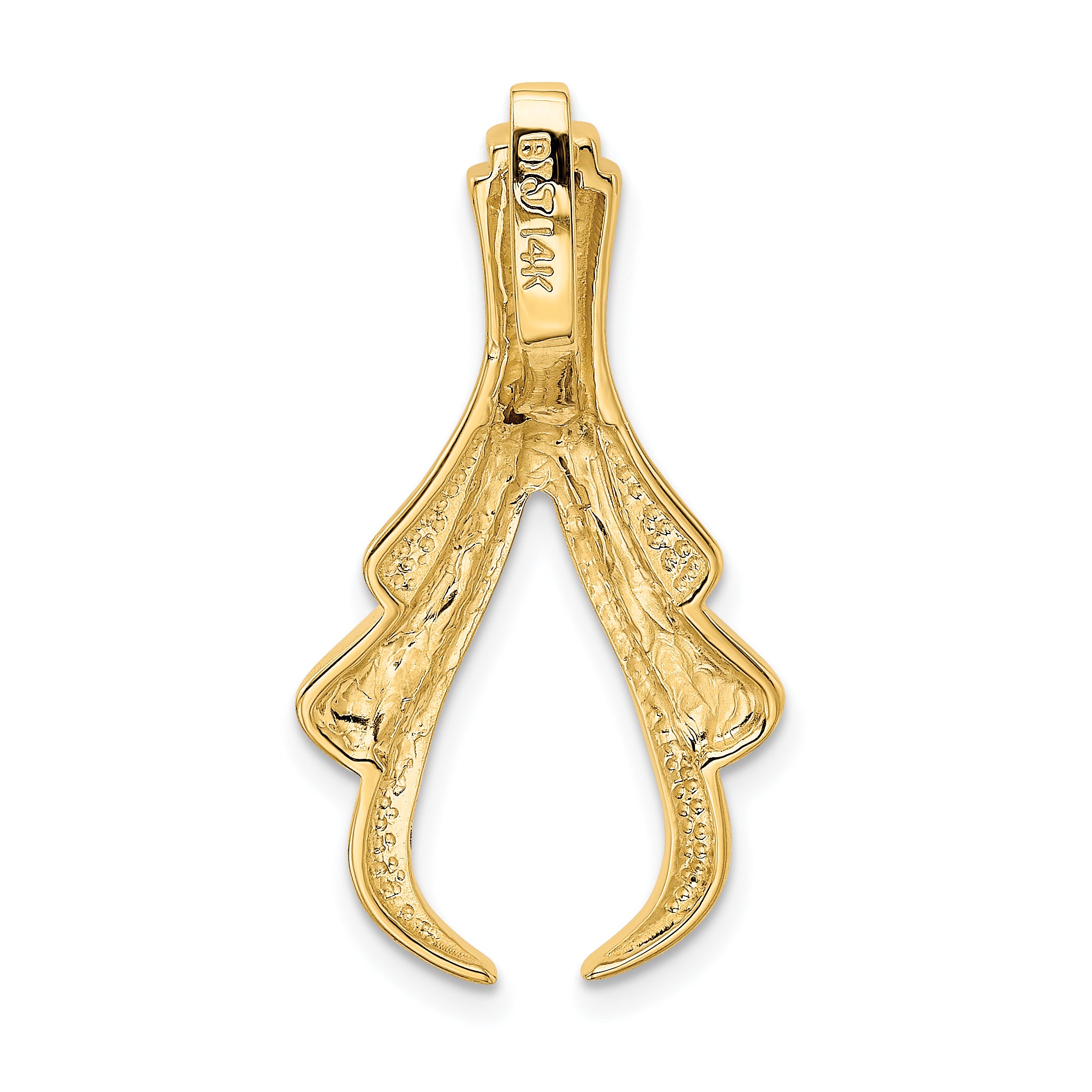 14K Fits up to 6mm Reg, 8mm Fancy Omega Slide