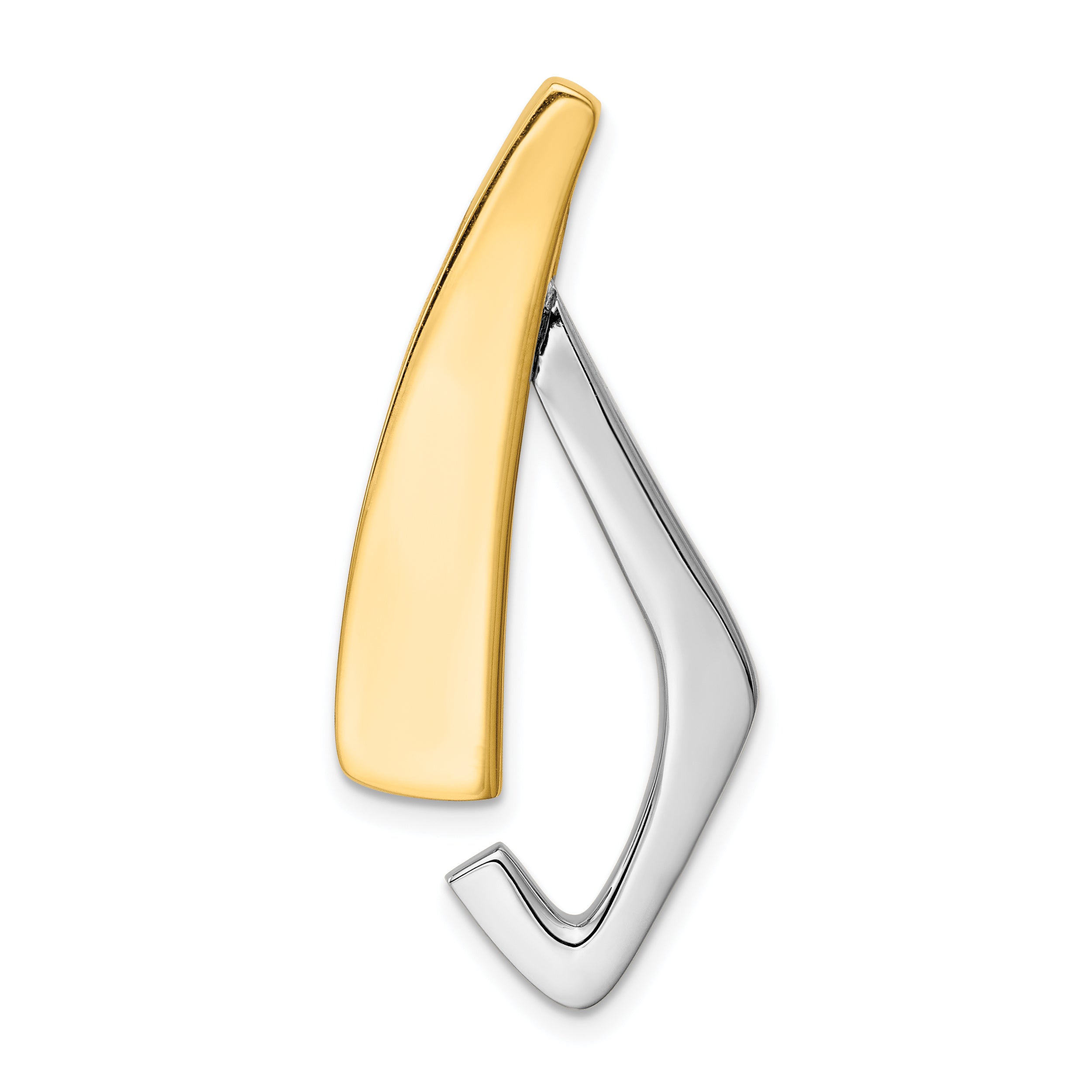 14k Two-tone Fits up to 6mm Omega, 8mm Reversible, Omega Slide Main image