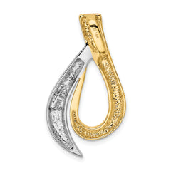 14K Two-tone Fits up to 6mm Omega, 8mm Reversible, Omega Slide