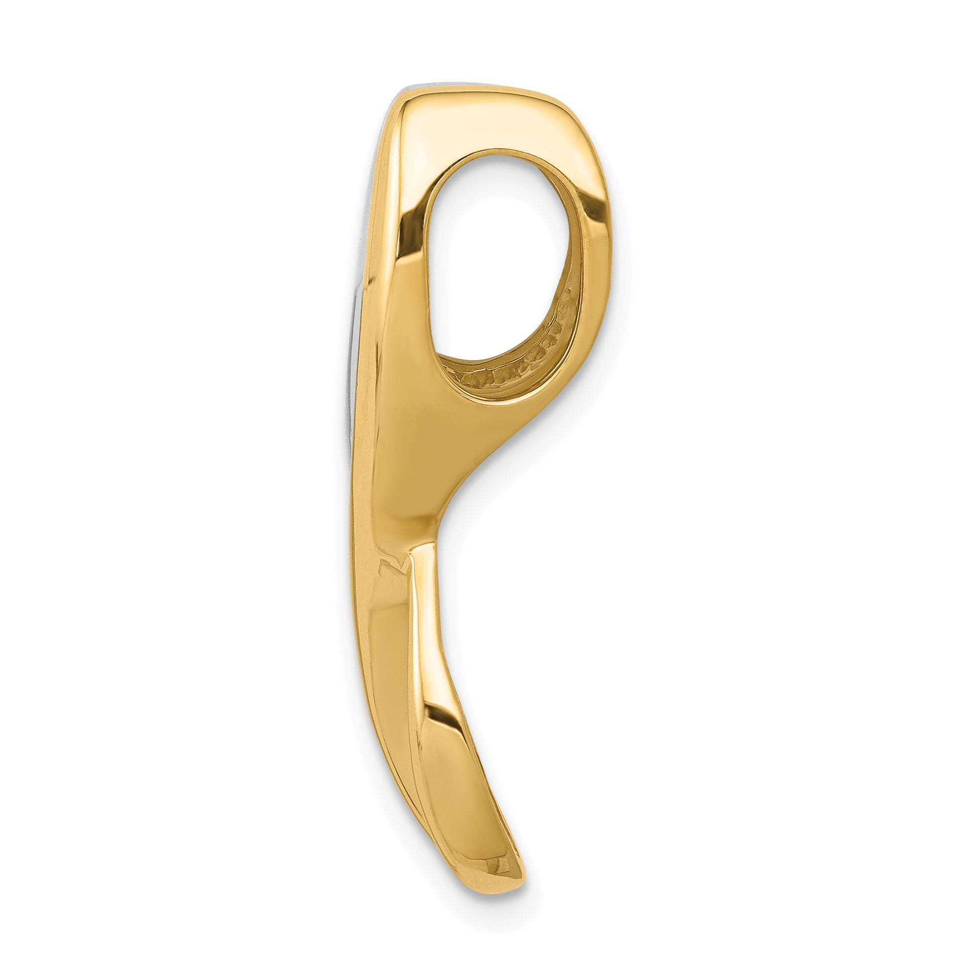 14K Two-Tone Fits up to 6mm Reg/Fancy/Reversible Omega Slide Secondary image