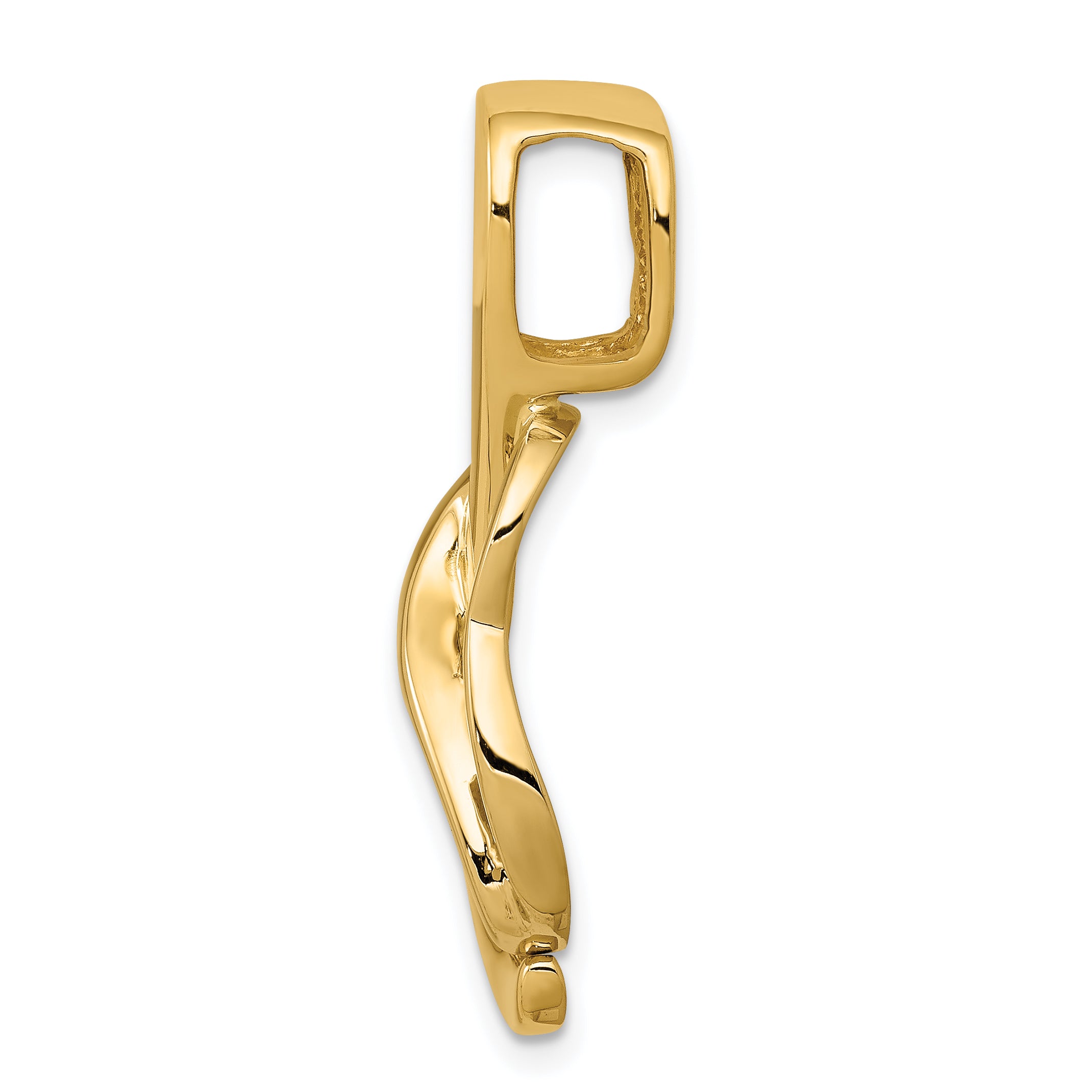 14K Two-Tone Fancy Omega Slide Secondary image