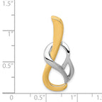 14K Two-Tone Fancy Omega Slide