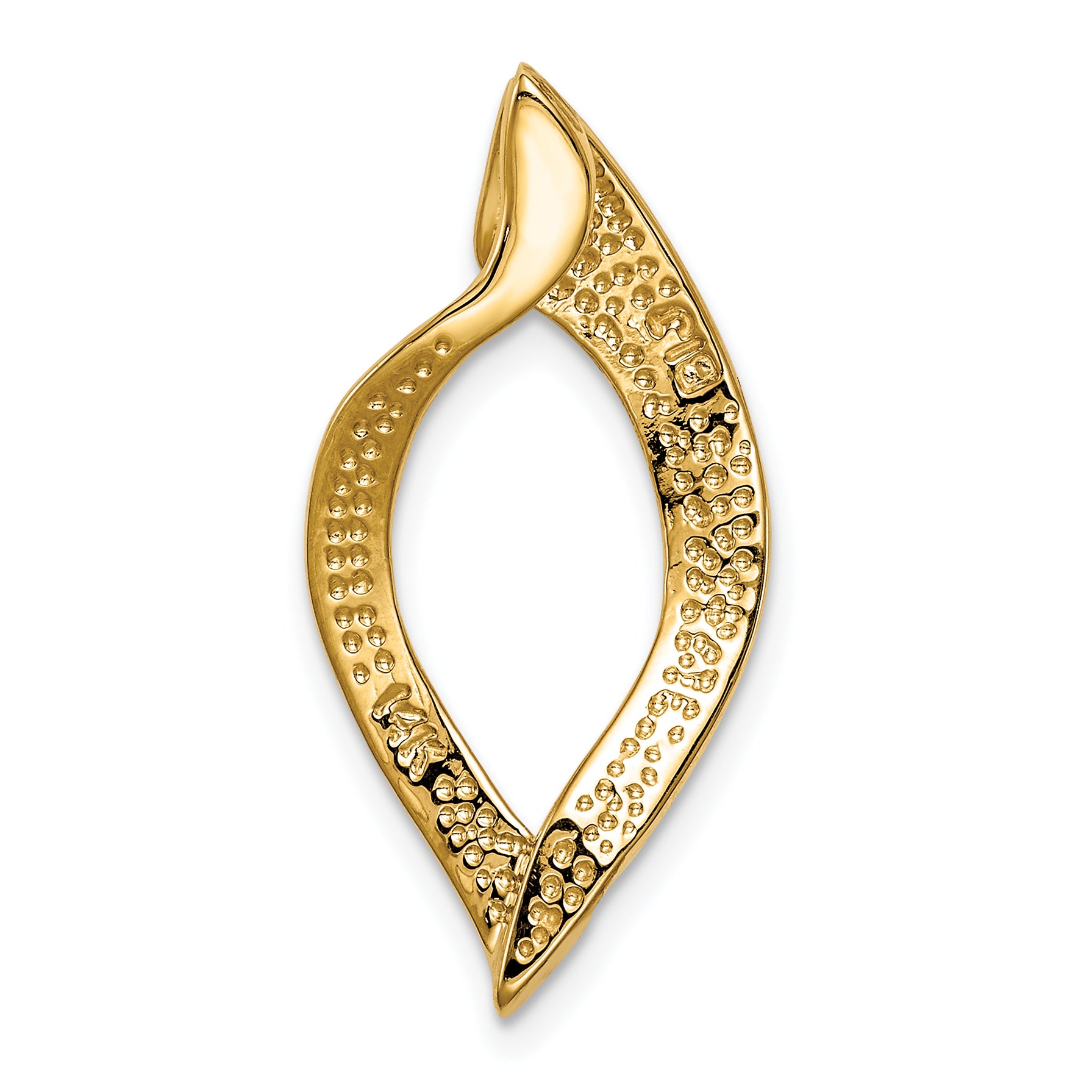 14K Fits up to 8mm Regular, 10mm Fancy Reversible Omega Slide