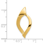 14K Fits up to 8mm Regular, 10mm Fancy Reversible Omega Slide