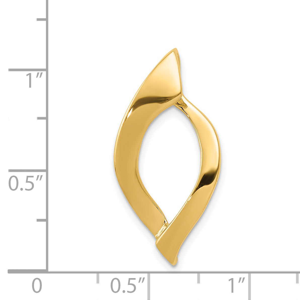 14K Fits up to 8mm Regular, 10mm Fancy Reversible Omega Slide