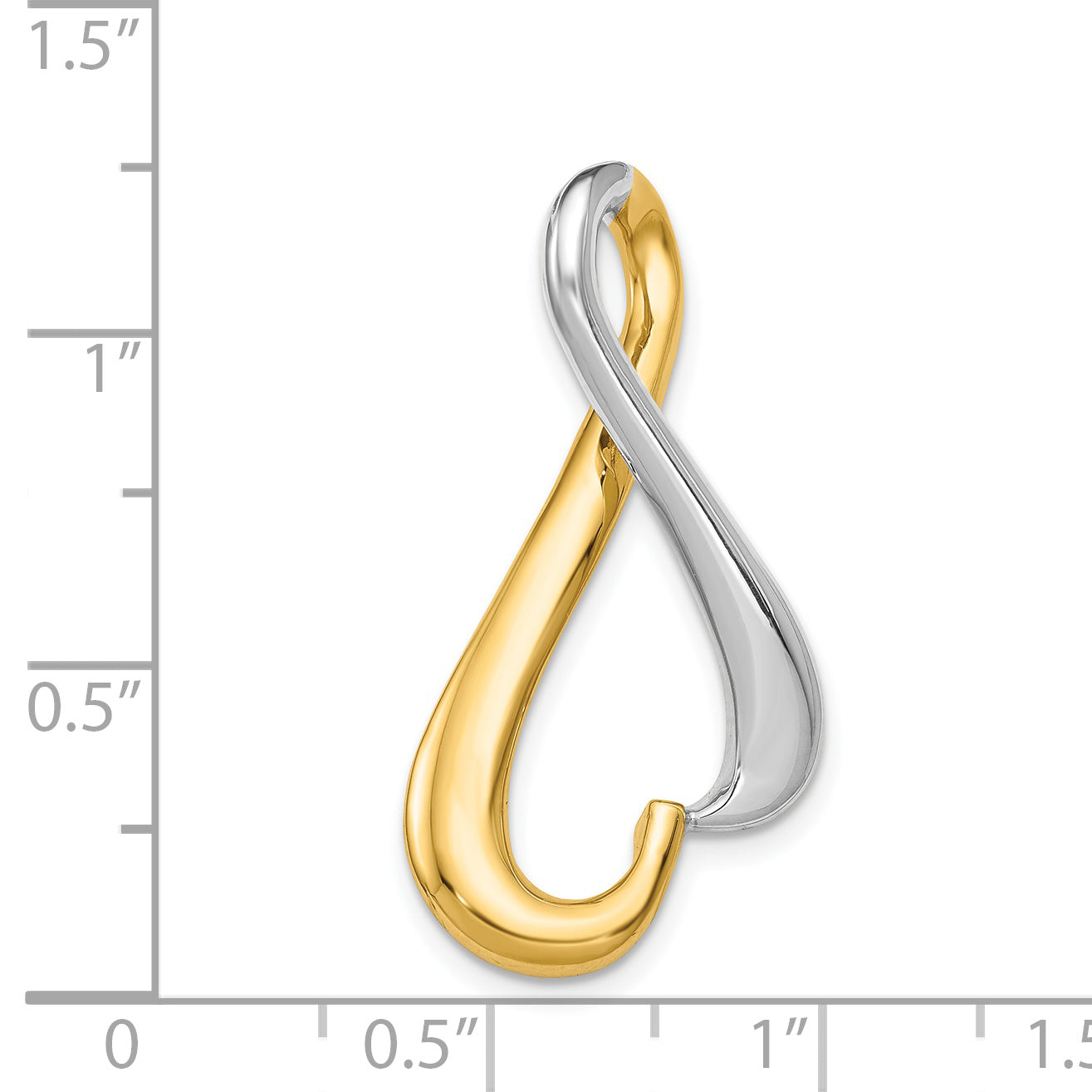 14K Two-tone Slide
