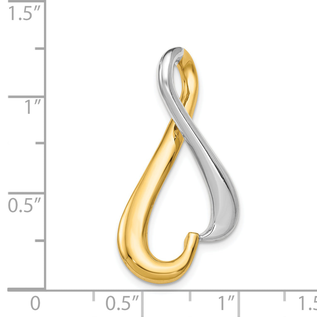 14K Two-tone Slide