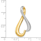 14K Two-tone Slide