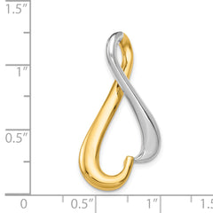 14K Two-tone Slide