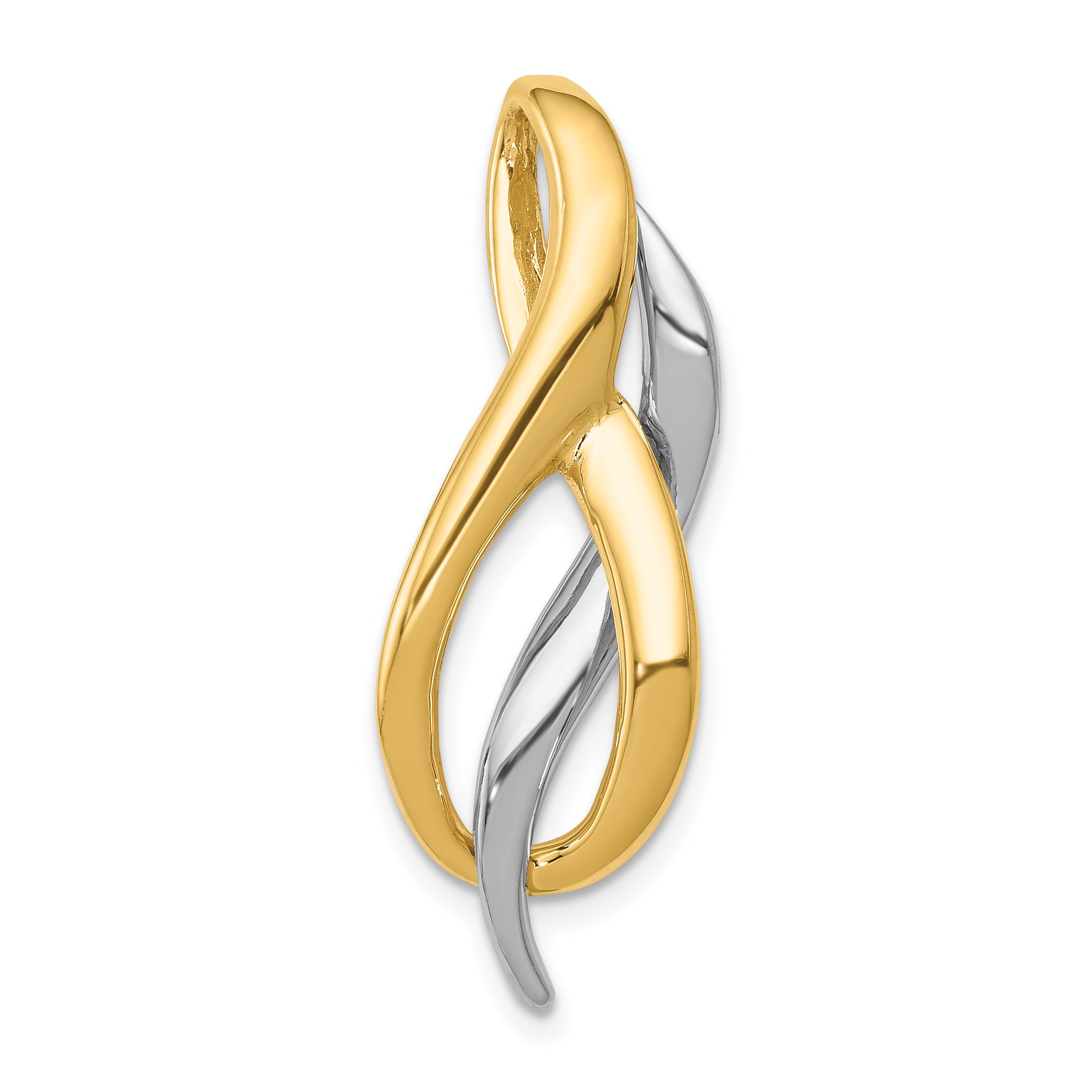 14K Two-Tone Slide Main image