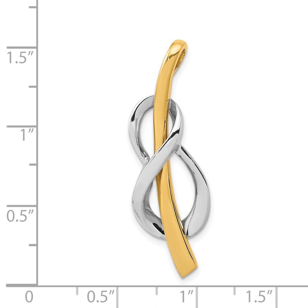 14K Two-Tone Slide