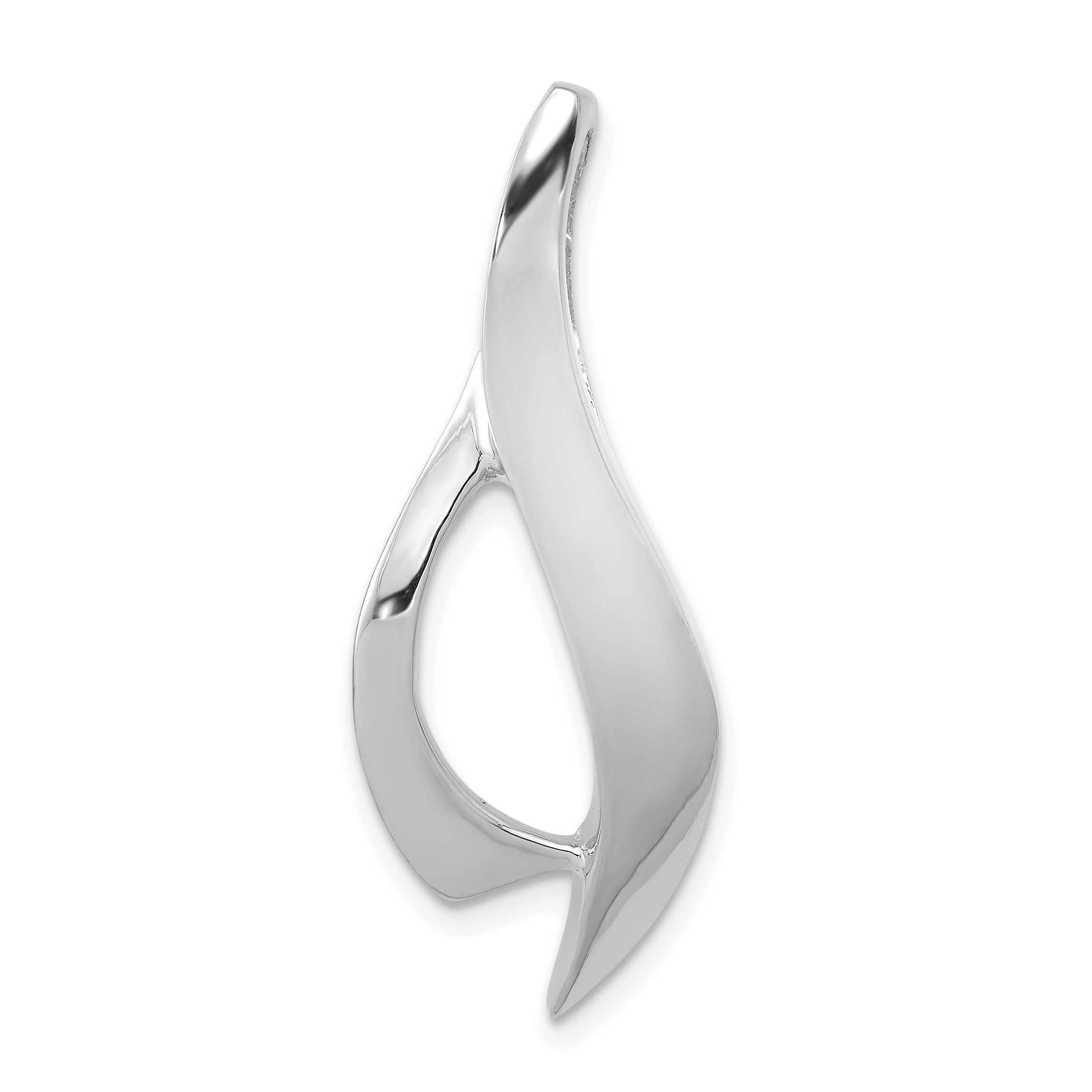 14k White Gold Designer Slide Main image
