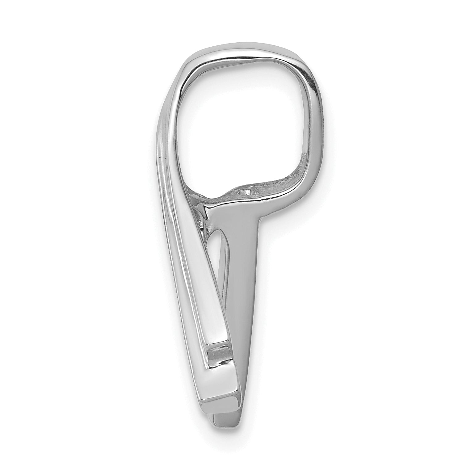 14K White Gold Fits up to 6mm Regular & Fancy Reversible Omega Slide Secondary image