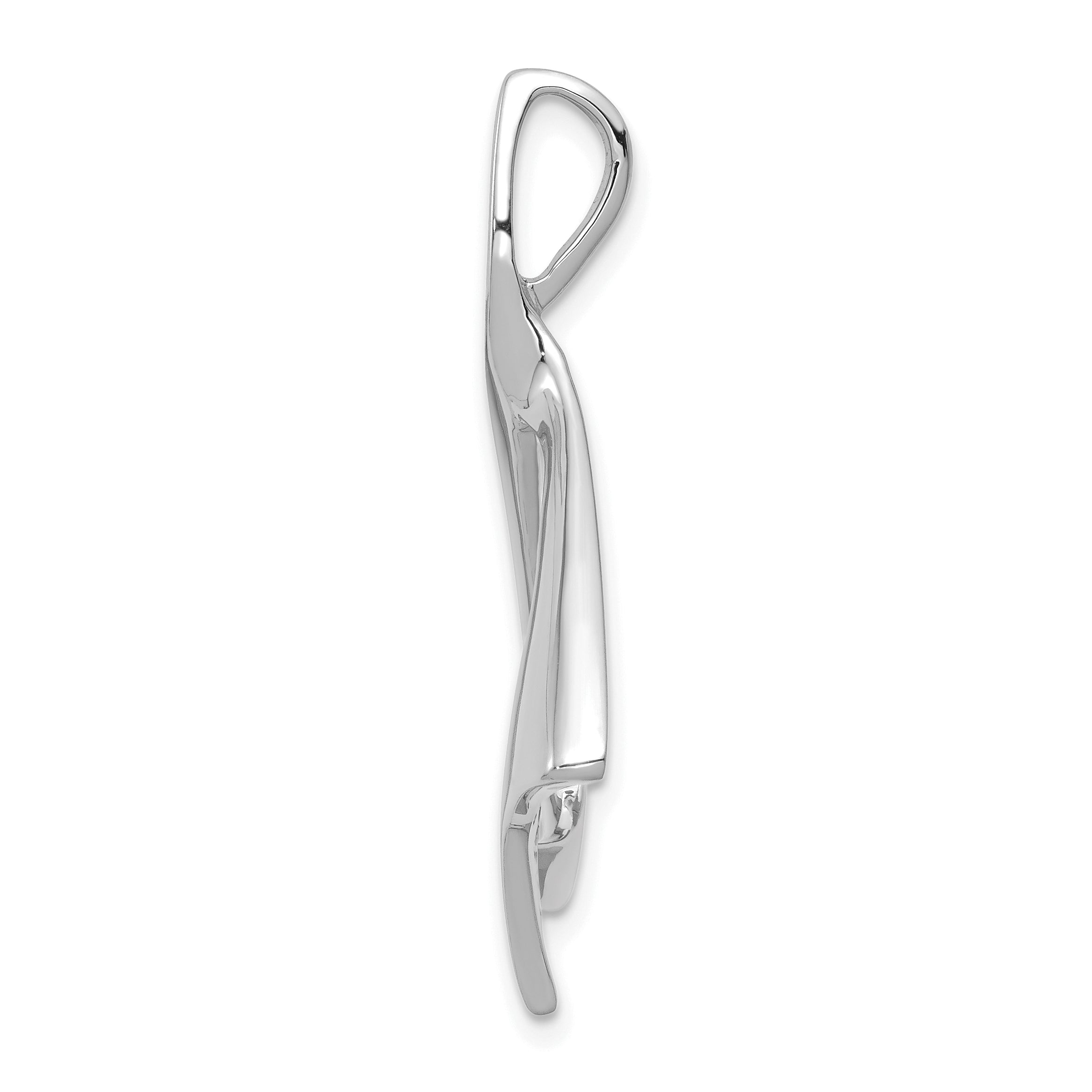 14K White Gold Slide Secondary image