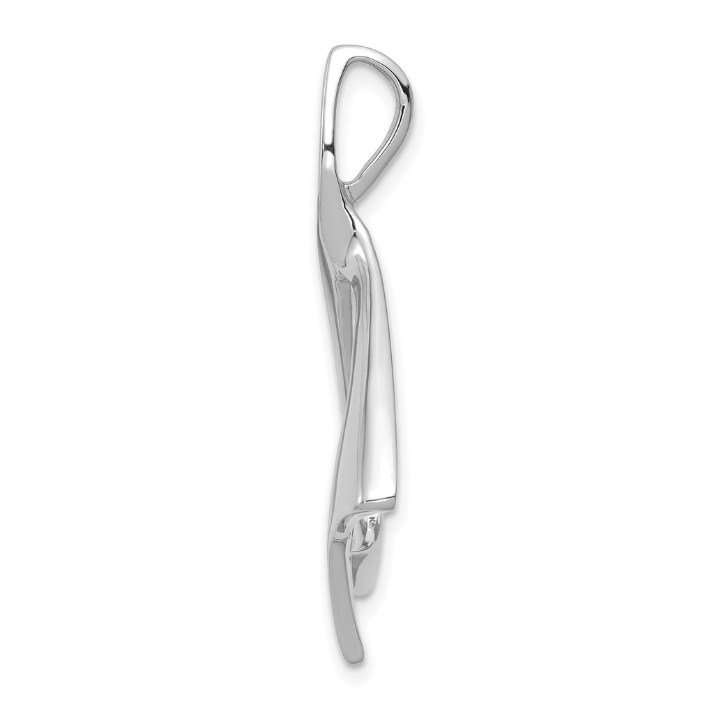 14K White Gold Slide