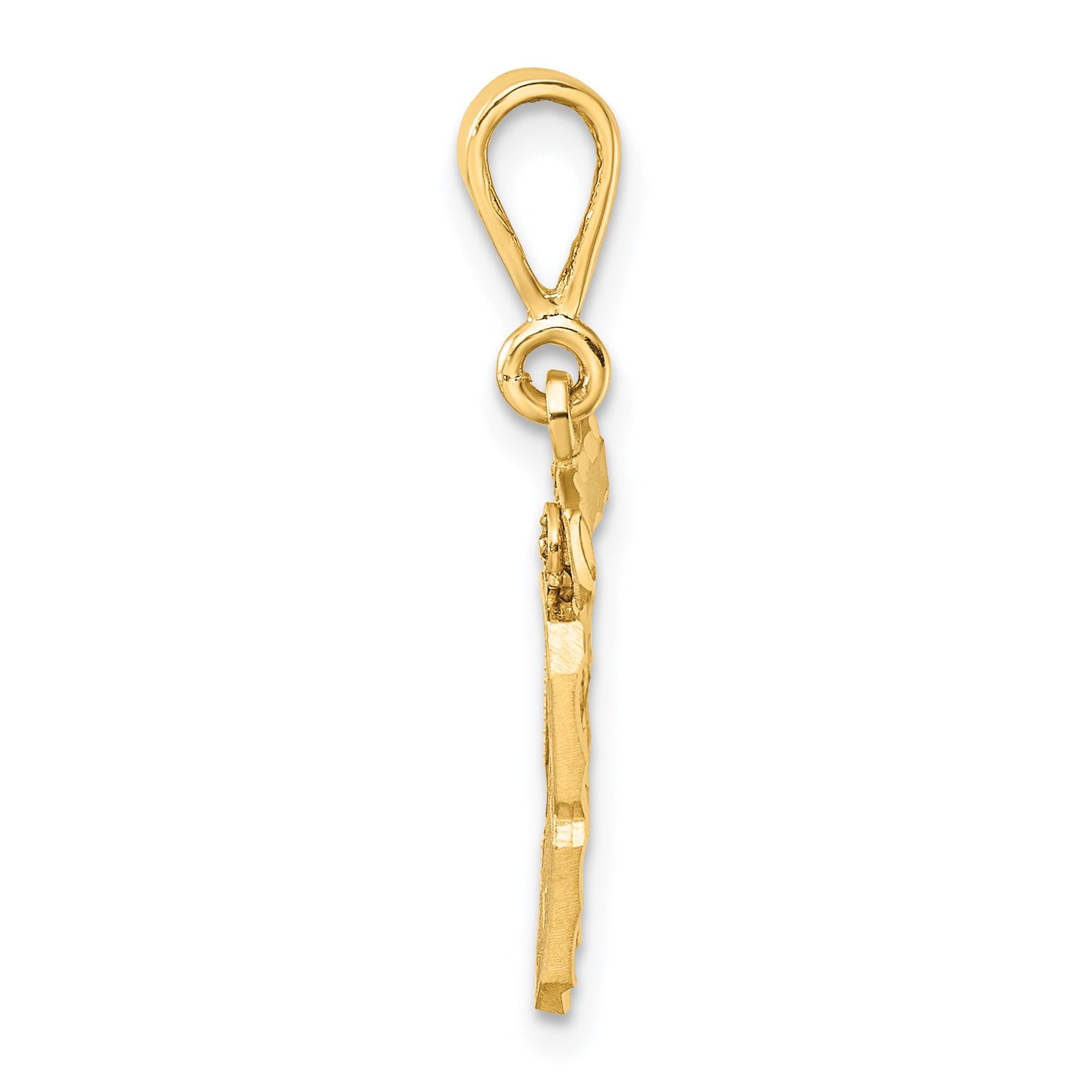 14K Small Diamond-cut Number 89 Charm