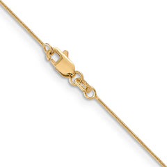 14K Gold Polished Snake Chain Necklace with Lobster Clasp