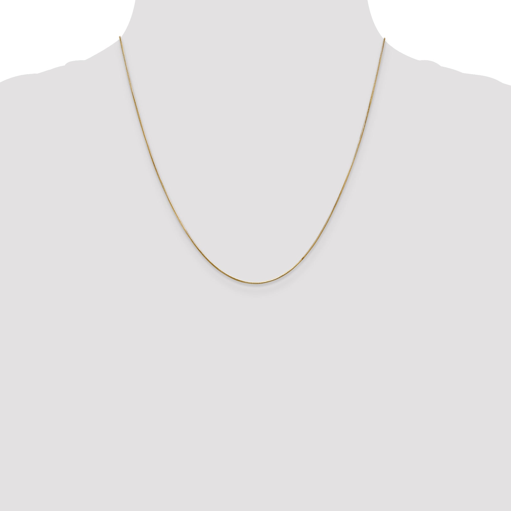 14K Gold Polished Snake Chain Necklace with Lobster Clasp