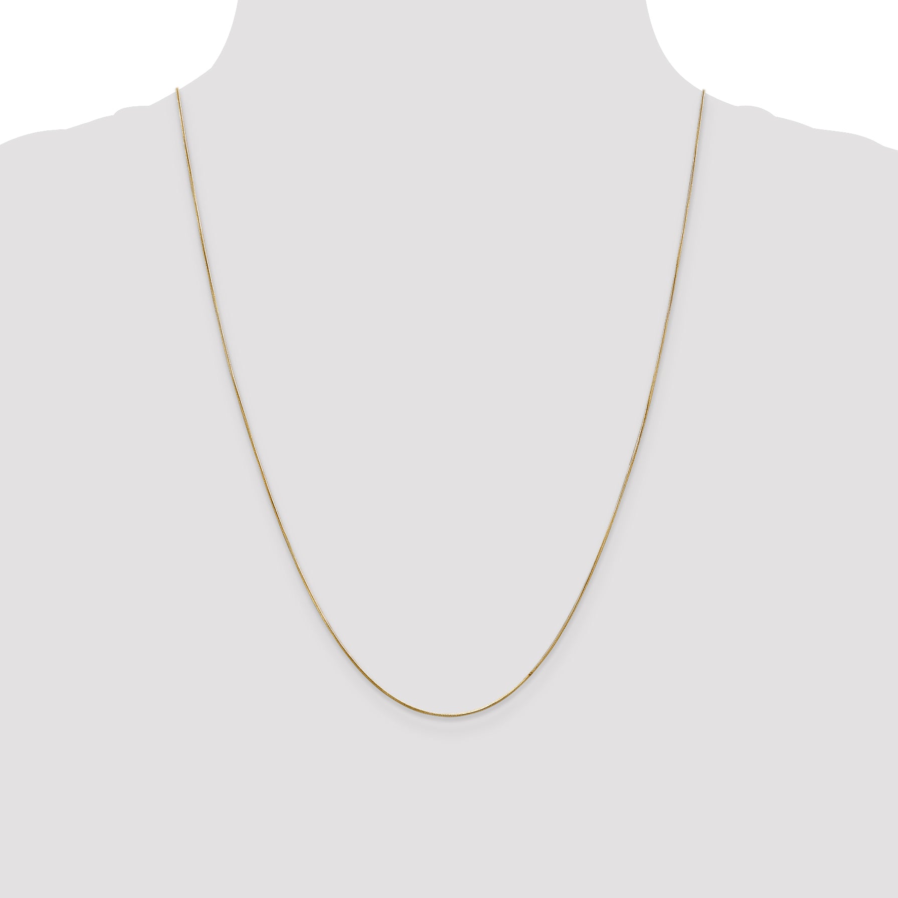 14K Gold Polished Snake Chain Necklace with Lobster Clasp
