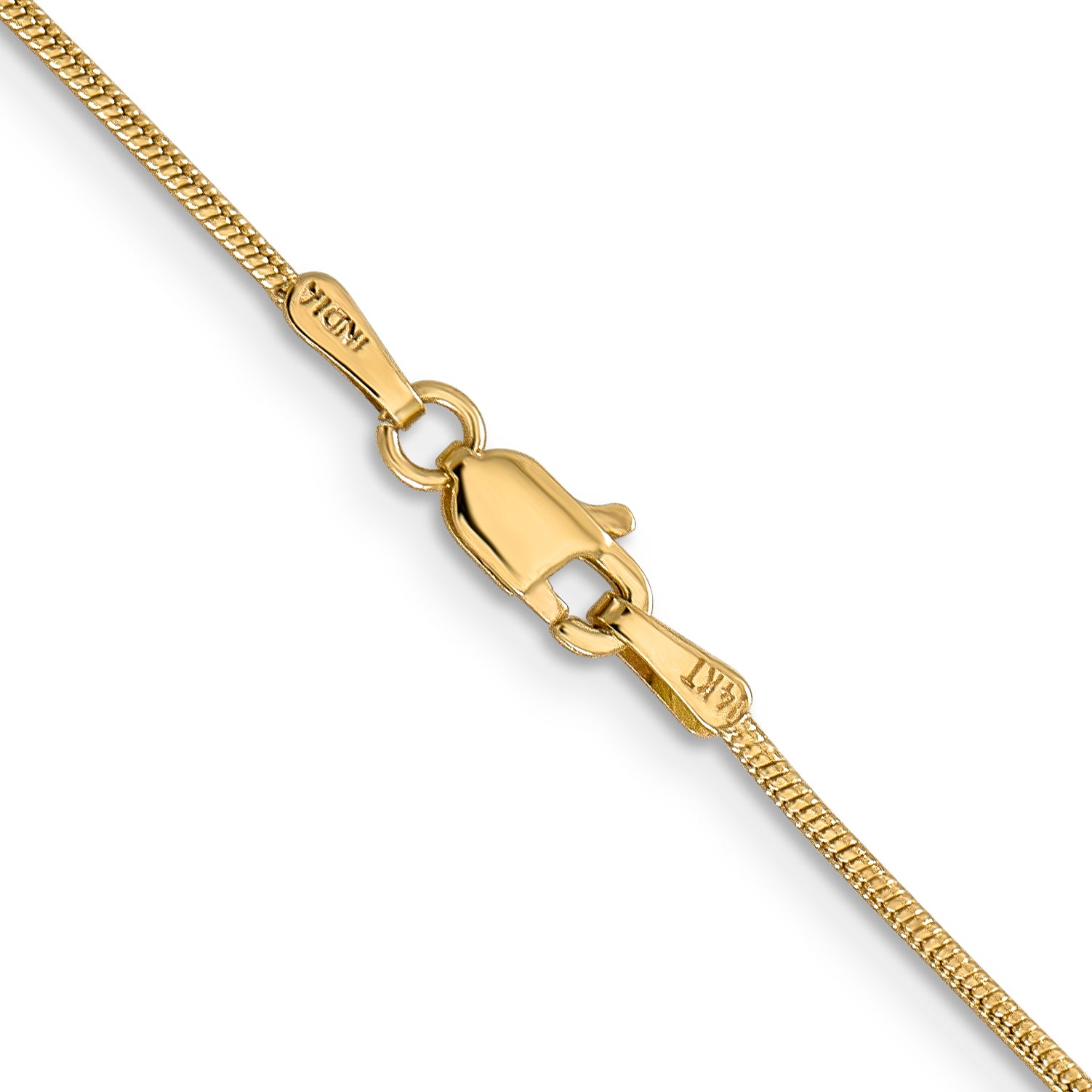 14k 1.1mm Round Snake Chain