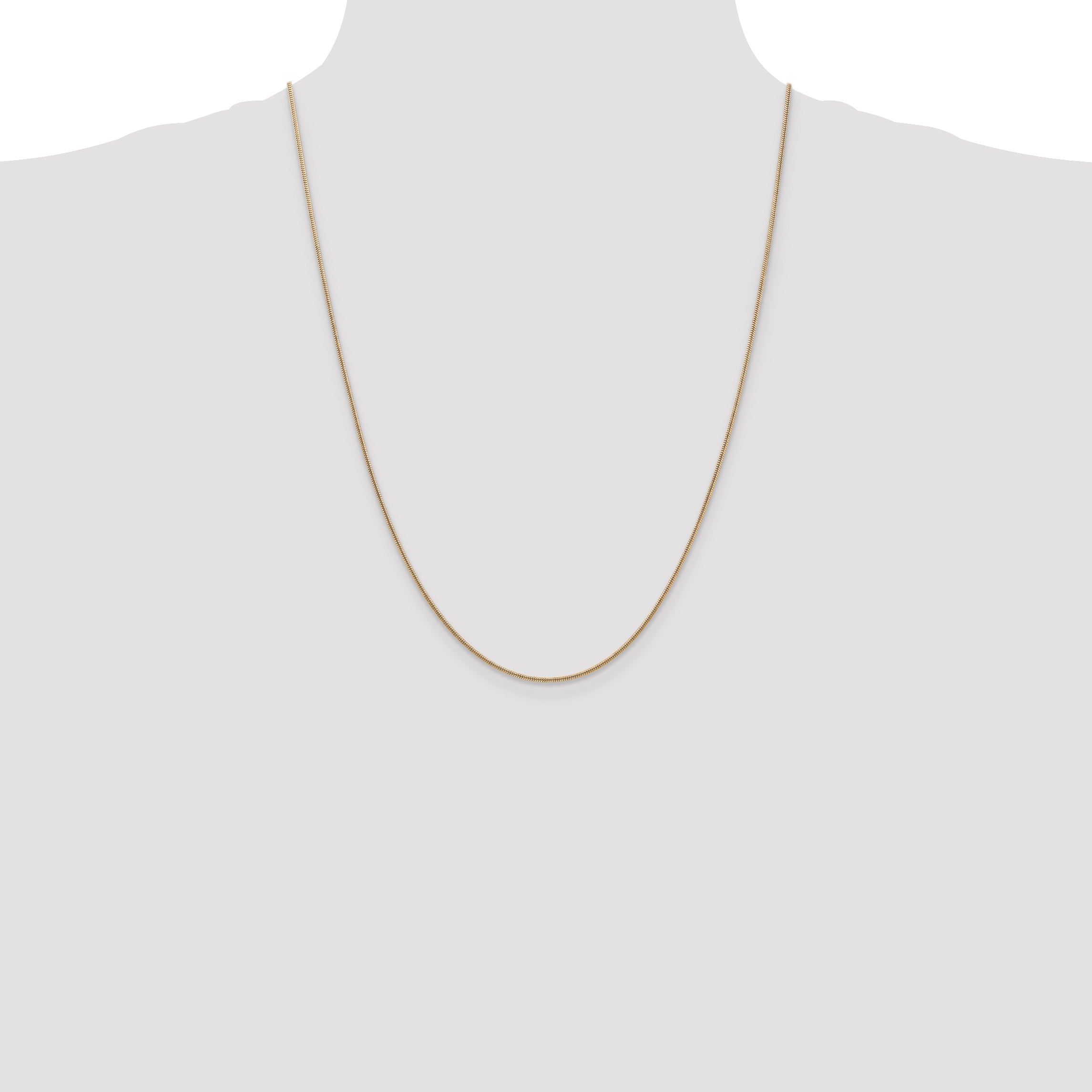 14k 1.2mm Round Snake Chain