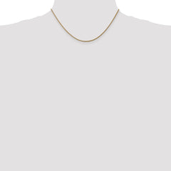 14K 16 inch 1.6mm Round Snake Lobster Clasp Chain
