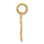 14K Small Polished Number 2 Charm