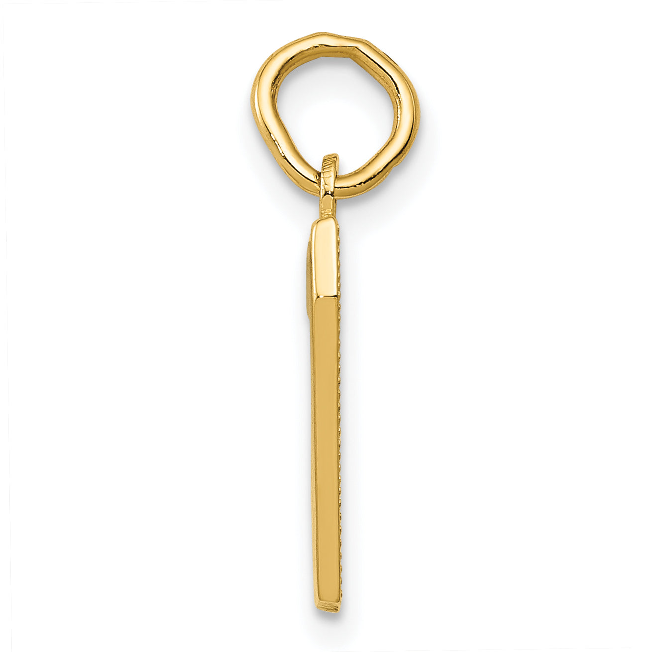 14K Small Polished Number 7 Charm Secondary image