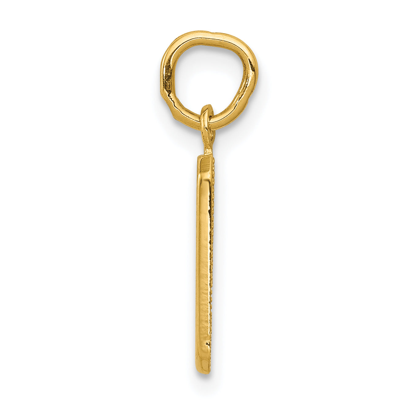 14K Small Polished Number 9 Charm