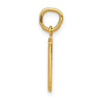 14K Small Polished Number 9 Charm