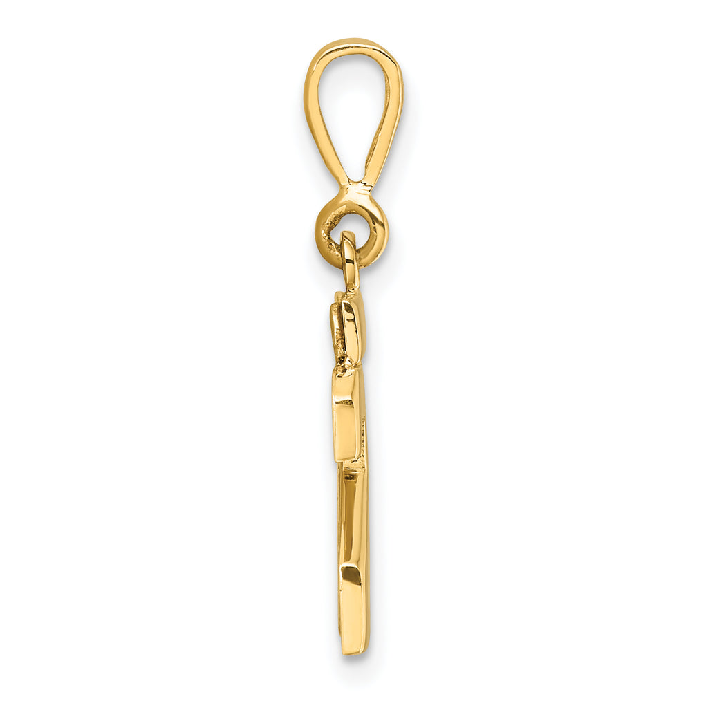 14K Small Polished Number 23 Charm