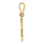 14K Small Polished Number 23 Charm