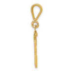 14K Small Polished Number 33 Charm