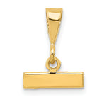 14k Small Polished Top Charm