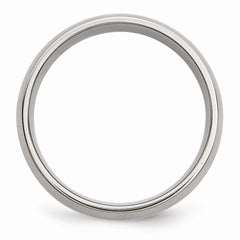 Sophia Jewelers Stainless Steel 14K Yellow Inlay Engravable Wedding Band