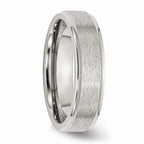 Sophia Jewelers Satin & Polished 6mm Stainless Steel Engravable Wedding Band