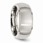 Sophia Jewelers Stainless Steel Wedding Band with Engravable Beveled Edge
