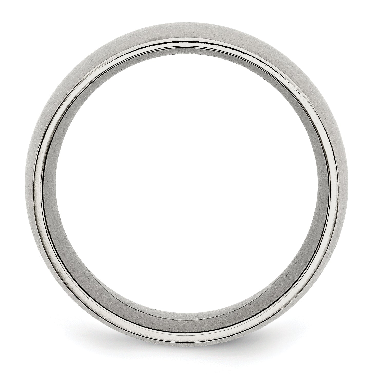 Brushed Comfort-Fit Wedding Band in Stainless Steel, 12mm Secondary image