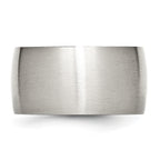 Brushed Comfort-Fit Wedding Band in Stainless Steel, 12mm