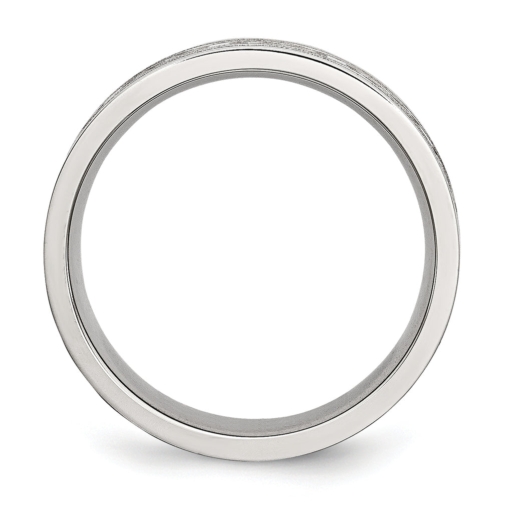 Celtic Laser-Etched Wedding Band in Stainless Steel, 6mm