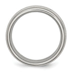 Criss-Cross Wedding Band in Stainless Steel, 7mm