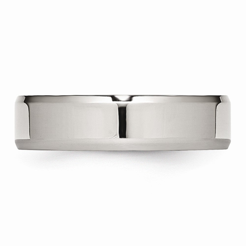 Sophia Jewelers Stainless Steel Comfort Fit Engravable 6mm Wedding Band