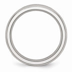 April Birthstone CZ Ring in Stainless Steel, 4mm