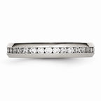 April Birthstone CZ Ring in Stainless Steel, 4mm