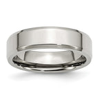 Sophia Jewelers Stainless Steel Comfort Fit Engravable 6mm Wedding Band