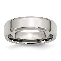 Sophia Jewelers Stainless Steel Comfort Fit Engravable 6mm Wedding Band