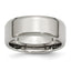 Beveled Edge Comfort-Fit Wedding Band in Stainless Steel, 8mm